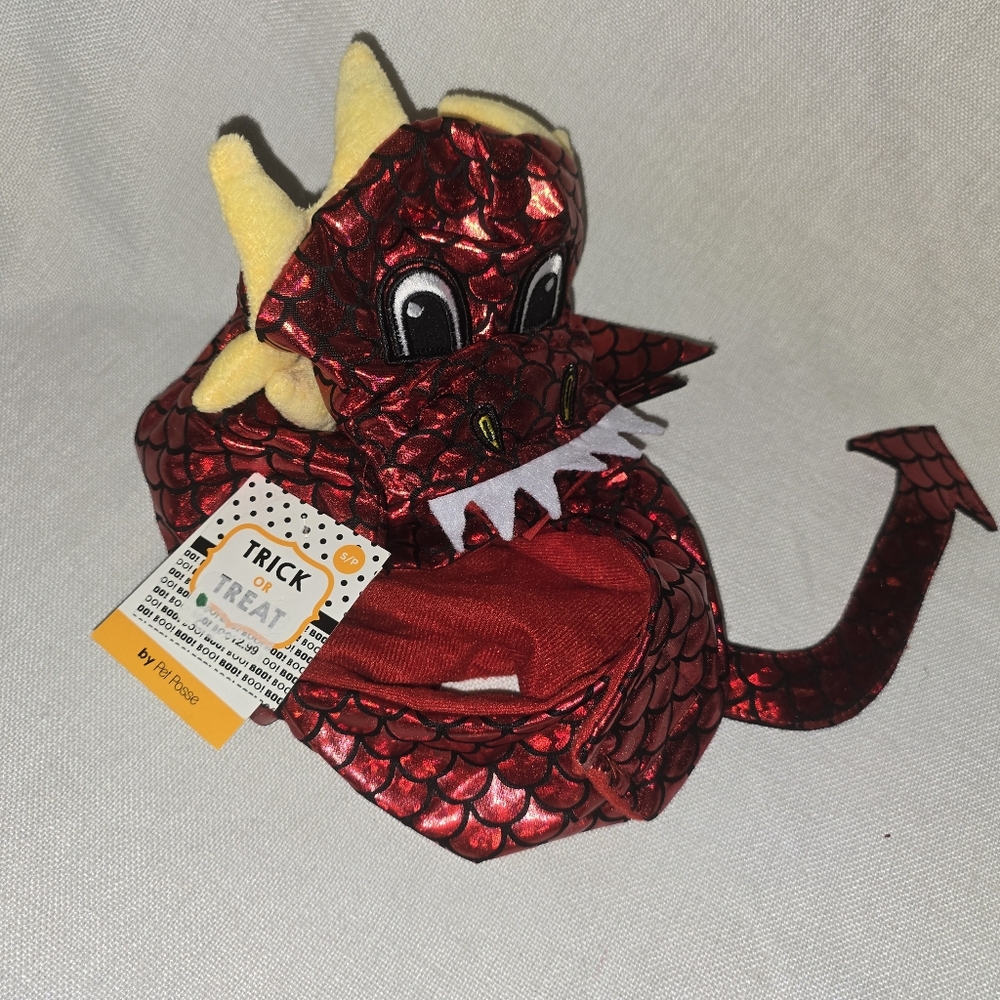 Pet Posse Red Dragon Costume for Pets Sz.  Small Holiday Halloween Seasonal NWT